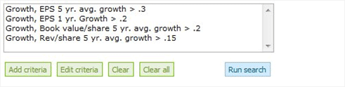 Pick stocks that are really growing
